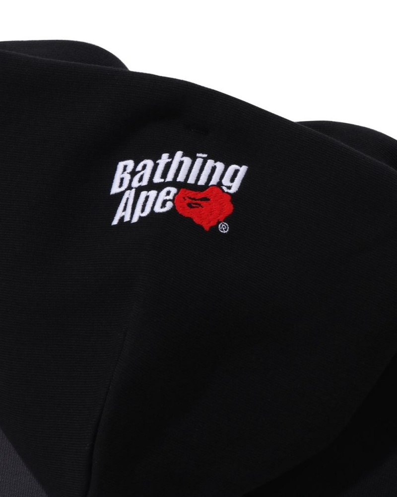 Sweatshirt Bape Head Patch Pullover Hoodie Noir Homme | VCT-20936299